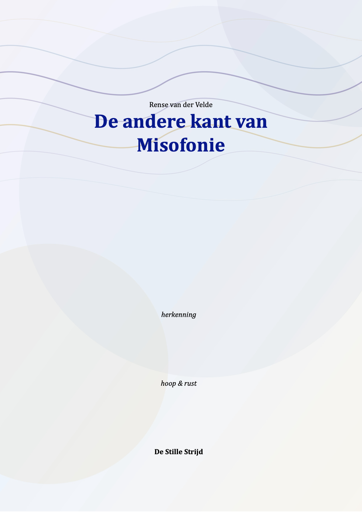 Boekomslag: De andere kant van misofonie